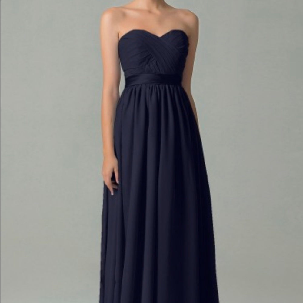 NWT Cocomelody Dark Navy Chiffon Bridesmaid Dress - 10 Ways to Wear